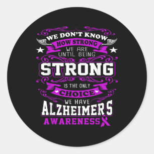 Heimers Awareness Shirt - Heimers Shirt for Women_ Runder Aufkleber
