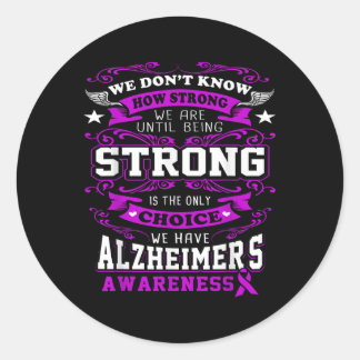 Heimers Awareness Shirt - Heimers Shirt for Women_ Runder Aufkleber