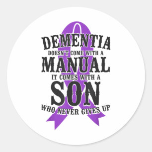 Heimers Dementia Awareness Support Vater Mama Son Runder Aufkleber