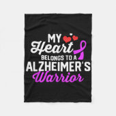 Heimers Warrior Survivor Support Sensibilisierung Fleecedecke (Vorderseite)