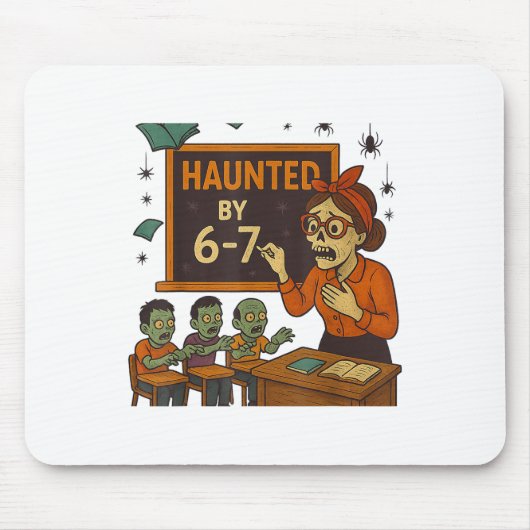 Heimgesucht 67 Meme Sechs Sieben 6-7 Lustiger Inte Mousepad (Vorne)