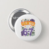 Heimgesucht 67 Meme Six Seven 6-7 Lustiger Interne Button (Vorne & Hinten)