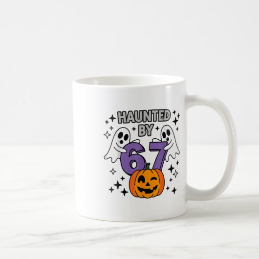 Heimgesucht 67 Meme Six Seven 6-7 Lustiger Interne Kaffeetasse (Rechts)