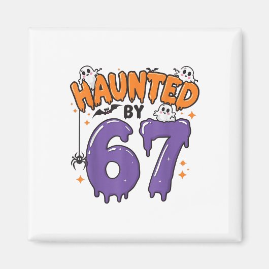 Heimgesucht 67 Meme Six Seven 6-7 Lustiger Interne Magnet (Vorne)