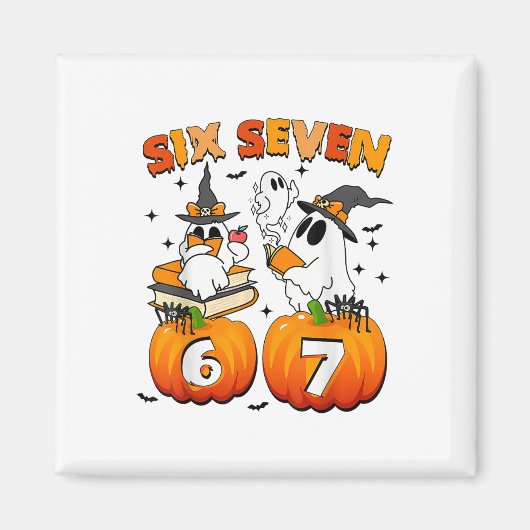 Heimgesucht 67 Meme Six Seven 6-7 Lustiger Interne Magnet (Vorne)