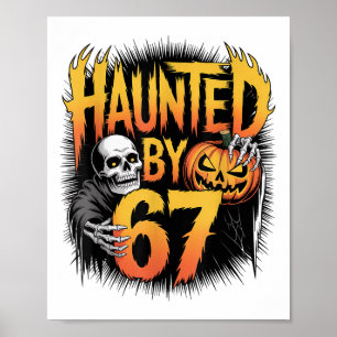 Heimgesucht 67 Meme Six Seven 6-7 Lustiger Interne Poster