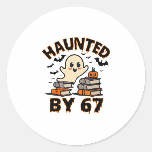 Heimgesucht 67 Meme Six Seven 6-7 Lustiger Interne Runder Aufkleber