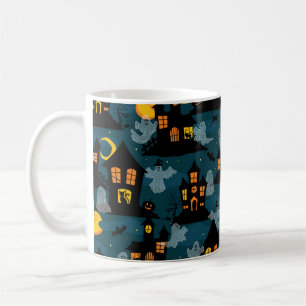 Heimgesuchte Nachbarschaft Halloween vintage nahtl Kaffeetasse