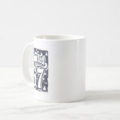 Heimgesuchter 67-Meme Six Seven 6-7 Lustiger Inter Kaffeetasse (Vorderseite Links)