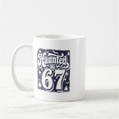 Heimgesuchter 67-Meme Six Seven 6-7 Lustiger Inter Kaffeetasse (Links)