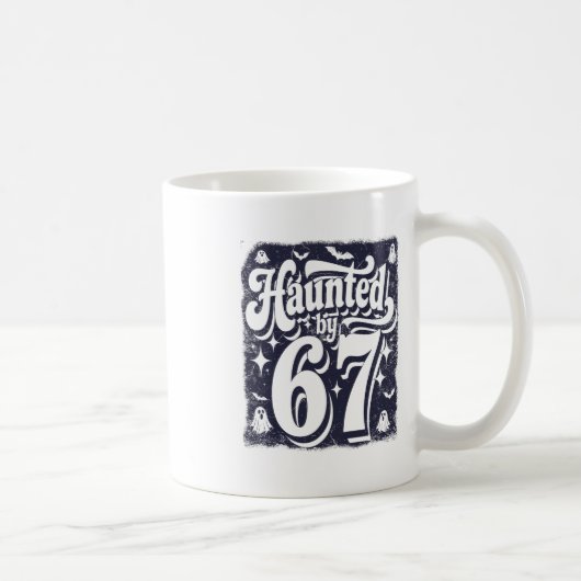 Heimgesuchter 67-Meme Six Seven 6-7 Lustiger Inter Kaffeetasse (Rechts)
