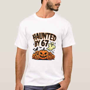 Heimgesuchter 67 Meme Six Seven 6-7 Lustiger Inter T-Shirt
