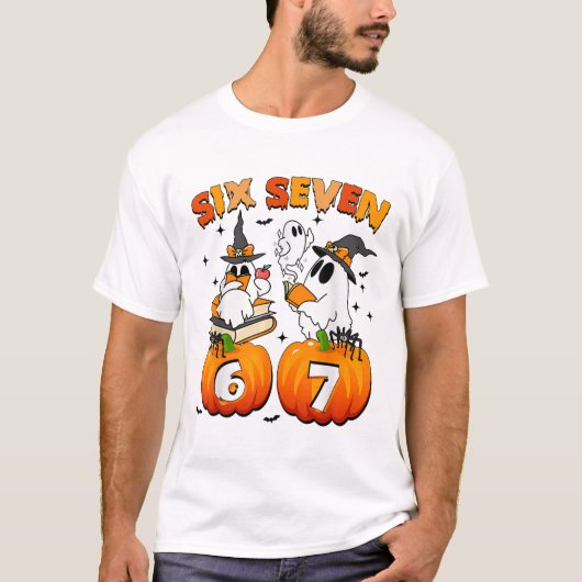 Heimgesuchter 67 Meme Six Seven 6-7 Lustiger Inter T-Shirt (Vorderseite)