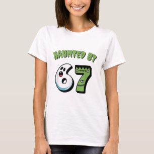 Heimgesuchter 67 Meme Six Seven 6-7 Lustiger Inter T-Shirt