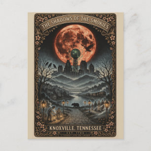Heimgesuchtes Knoxville, Tennessee Vintage Horror Postkarte