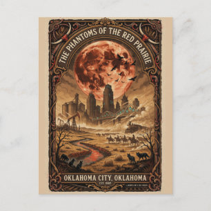 Heimgesuchtes Oklahoma City, OK Vintage-Horror-Rei Postkarte