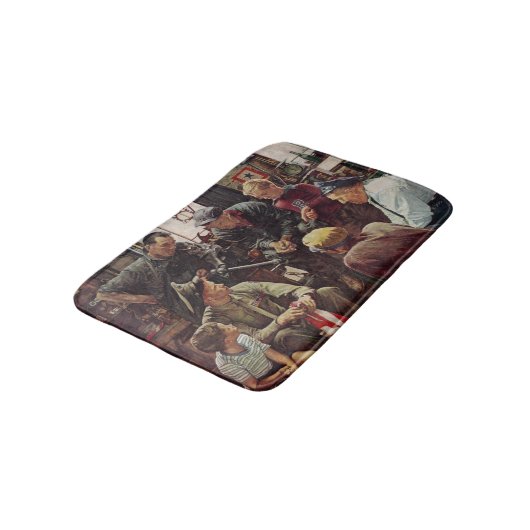 Heimische Marine Badematte (Schrägansicht)