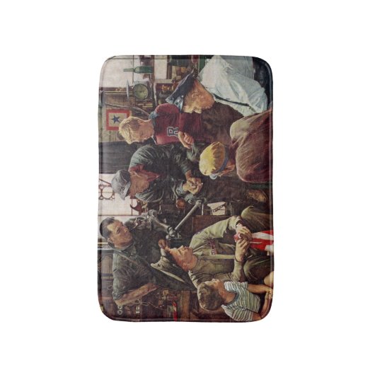 Heimische Marine Badematte (Vorderseite Vertikal)