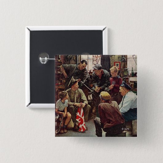 Heimische Marine Button (Vorne & Hinten)