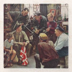 Heimische Marine Glasuntersetzer