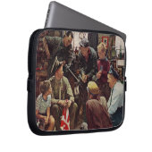 Heimische Marine Laptopschutzhülle (Vorne Rechts)