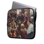 Heimische Marine Laptopschutzhülle (Vorderseite Links)