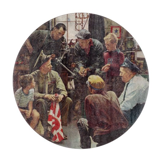 Heimische Marine Schneidebrett (Vorderseite)