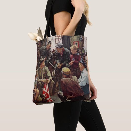 Heimische Marine Tasche (Von Nahem)