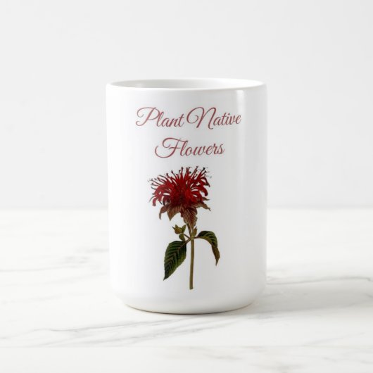 Heimische Monarda-Pflanzenblumen  Kaffeetasse (Mittel)