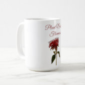 Heimische Monarda-Pflanzenblumen  Kaffeetasse (Vorderseite Links)