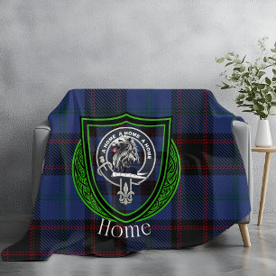 Heimisches schottisches Clan-Tartan-Wappen Fleecedecke