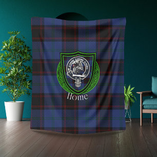 Heimisches schottisches Clan-Tartan-Wappen Fleecedecke