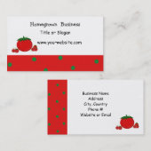 Heimisches Tomatengeschäft Visitenkarte (Vorne/Hinten)