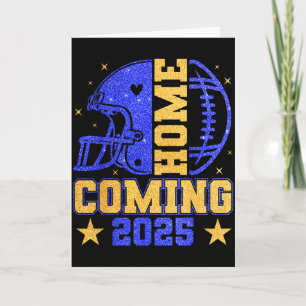 Heimkehr 2025 Hoco Fußball Mama Mädchen Blau Gold Karte