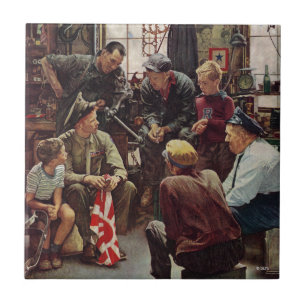 Heimkehr-Marinesoldat Fliese