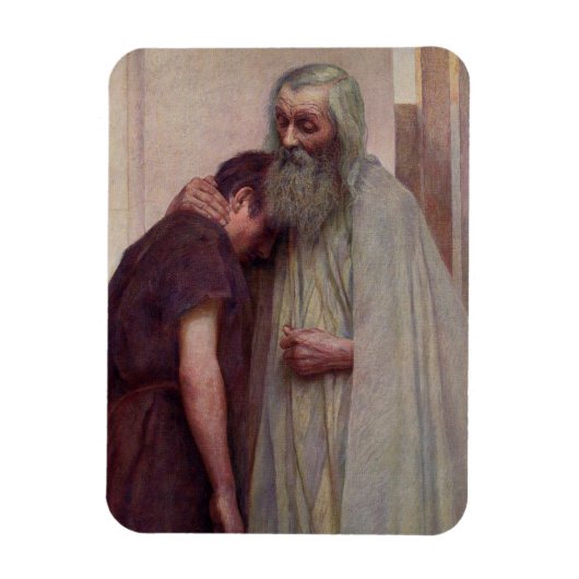 Heimkehr (Vater und Sohn) Magnet (Vertikal)