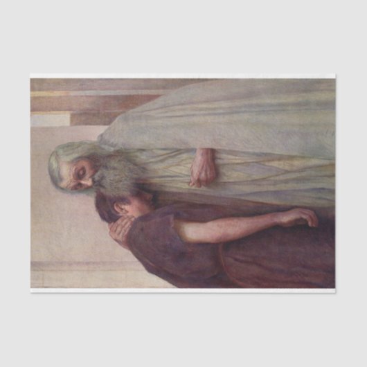 Heimkehr (Vater und Sohn) Seidenpapier (Vorderseite)