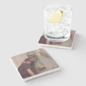 Heimkehr (Vater und Sohn) Steinuntersetzer (Seitenansicht)