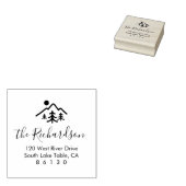 Heimkehradresse, Bergthema Gummistempel (Stempel)