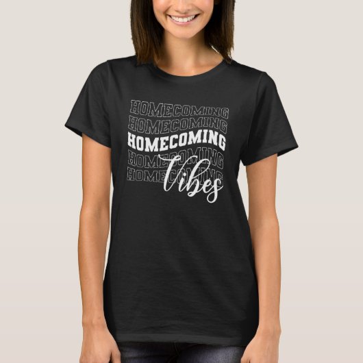 Heimkino Vibes Groovy Football Game Hoco 2022 T-Shirt (Vorderseite)