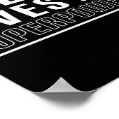 heimlich hoffend Chemo gibt mir Superkräfte Poster (Ecke)