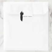 heimlicher_Agent_doppelgroßer, geheimer Agent Runder Aufkleber (Tasche)