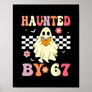 Heimliches Halloween-Skelett Heimgesucht Sechs Sie Poster