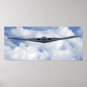 Heimlichkeits-Bomber-Flugzeuge des Geist-B-2 Poster