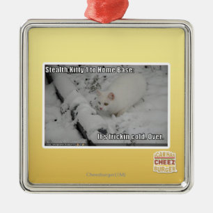 Heimlichkeits-Miezekatze 1 Ornament Aus Metall