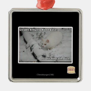 Heimlichkeits-Miezekatze 1 Ornament Aus Metall