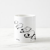Heimlichkeits-Mops-Rolle Kaffeetasse (Mittel)