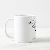 Heimlichkeits-Mops-Rolle Kaffeetasse (Links)