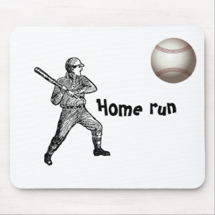 Heimspiel Mannschaft Coach Sport Ball Spaß Basebal Mousepad