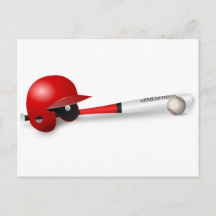 Heimspiel Mannschaft Coach Sport Ball Spaß Basebal Postkarte